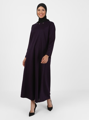Plus Size Dress & Vest Co-Ord Purple