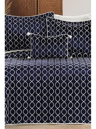 Navy Blue - Bed Spread - Dowry World
