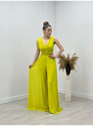 Yellow - Evening Dresses - Giyim Masalı