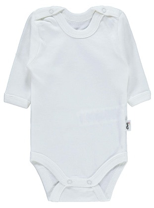 Snap Fastened Body 1-18 Months White - White