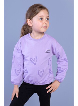 Lilac - Girls` Sweatshirt - Toontoy