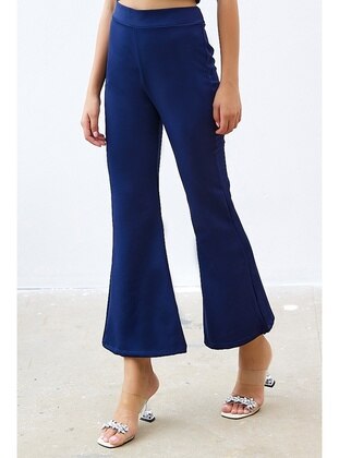 Navy Blue - Pants - InStyle