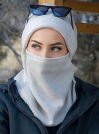 Instant Hijab Light Gray Instant Scarf