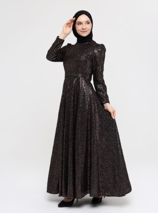 Copper - Fully Lined - Modest Evening Dress - Asee`s