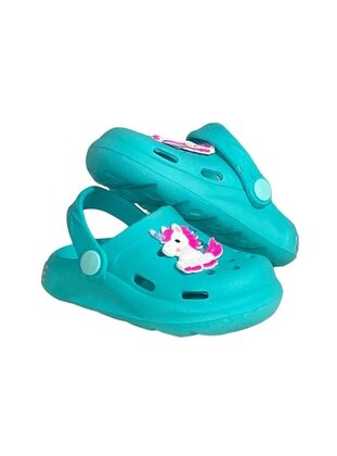 100gr - Sea-green - Flat Sandals - Kids Sandals - Wordex