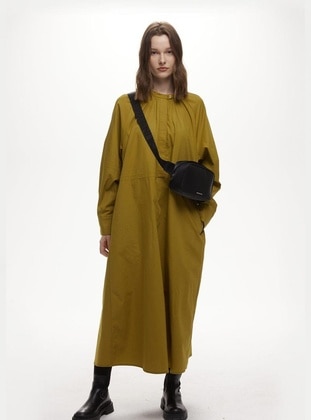 Olive Green - Modest Dress - MANUKA