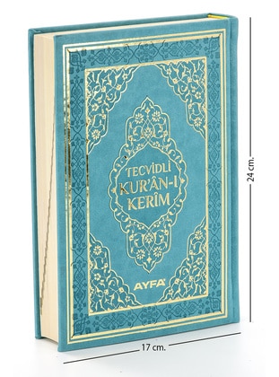 Turquoise - Islamic Products > Prayer Rugs - Ayfa Yayınevi