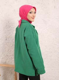 Clamshell Jacket With Gusset Pockets Emerald