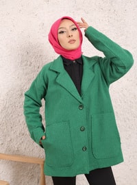 Clamshell Jacket With Gusset Pockets Emerald