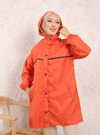 Roba Bias Hooded Raincoat Orange