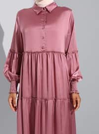 Rose - Point Collar - Unlined - Modest Dress