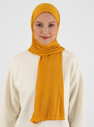 Combed Cotton Shawl Gold Color