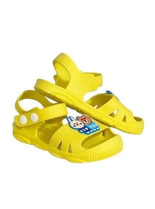 100gr - Yellow - Flat Sandals - Kids Sandals - Wordex
