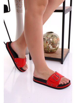 100gr - Red - Flat Slippers - Slippers - Wordex