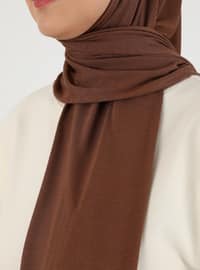 Combed Cotton Shawl Brown
