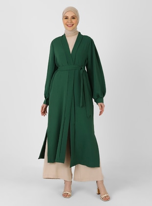 Emerald - Unlined - Double-Breasted - Topcoat - Refka