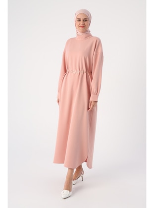 Powder - Crew neck - Modest Dress - ALLDAY