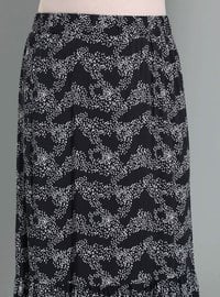 Black - White - Multi - Fully Lined - Plus Size Skirt