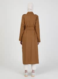 Camel - Unlined - Point Collar - Topcoat
