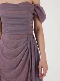 Half Lined - Powder - Evening Dresses - Drape