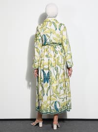 Petrol - Multi - Point Collar - Fully Lined - Modest Dress