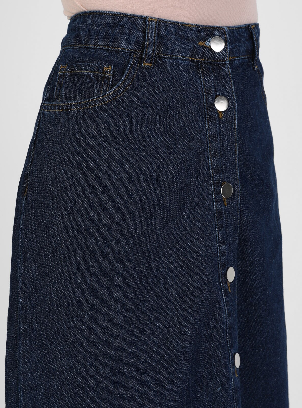 Navy Blue - Denim Skirt