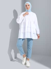 Off White - Crew neck - Tunic