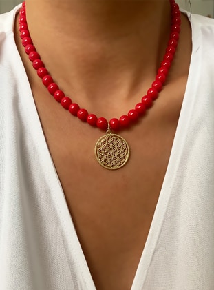Red - Necklace - im Design