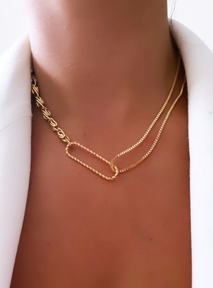 Gold - Necklace - im Design