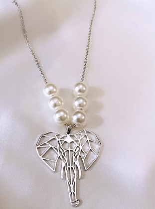 Silver tone - Necklace - im Design