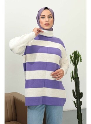Lilac - Knit Sweaters - İmaj Butik