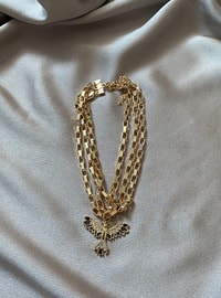 Gold - Black - Necklace