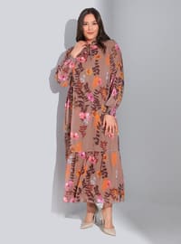Floral - Fully Lined - Plus Size Dress