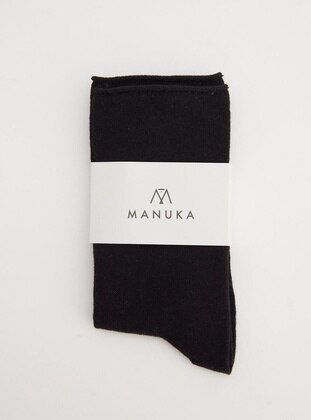 Black - Socks - MANUKA
