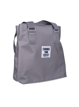Gray - Shoulder Bags - Papuç Sepeti