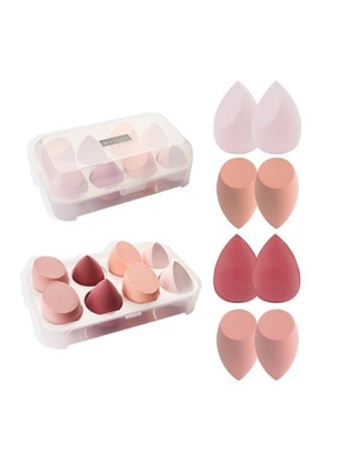 Makeup Sponge Set Of 8 With Stand