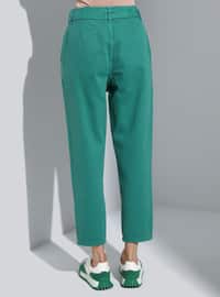 Green - Denim Trousers
