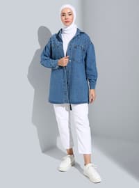 Blue - Unlined - Point Collar - Jacket