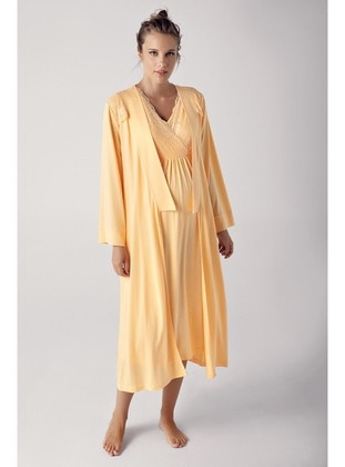 Yellow - Nightdress - Artış Collection