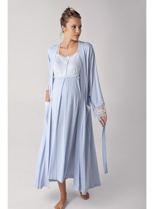 Blue - Nightdress - Artış Collection