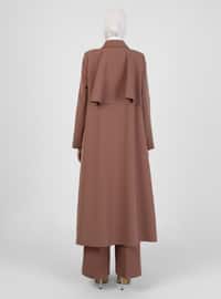 Light Coffe Brown - Fully Lined - Point Collar - Topcoat