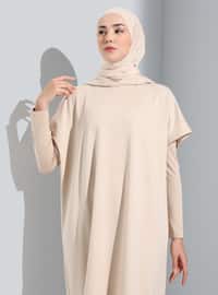 Ivory - - Unlined - Modest Dress