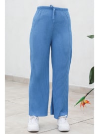 Blue - Knit Pants
