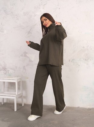 Tunic&Pants Co-Ord Khaki