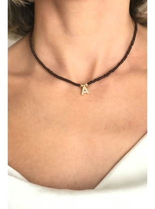 Brown - Necklace - Sose Moda