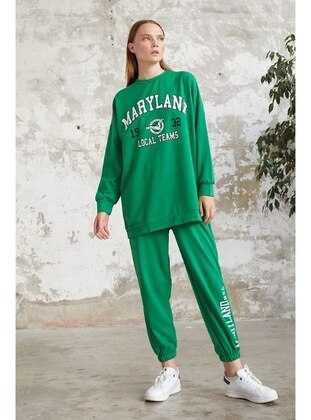 InStyle Green Tracksuit Set