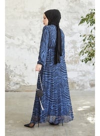 Navy Blue - Modest Dress - In Style