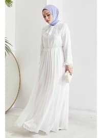 White - Modest Dress - In Style