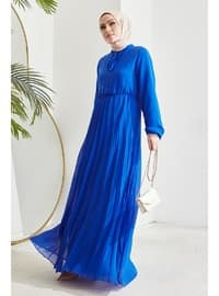 أزرق ملكي - فستان - In Style