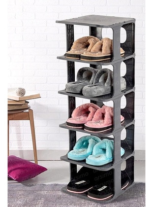 ( 2 Pcs ) Luxury 5 Tiers Shoe Organizer Shoe Rack Portable Shoe Stand | Demountable Side By Side Replicable